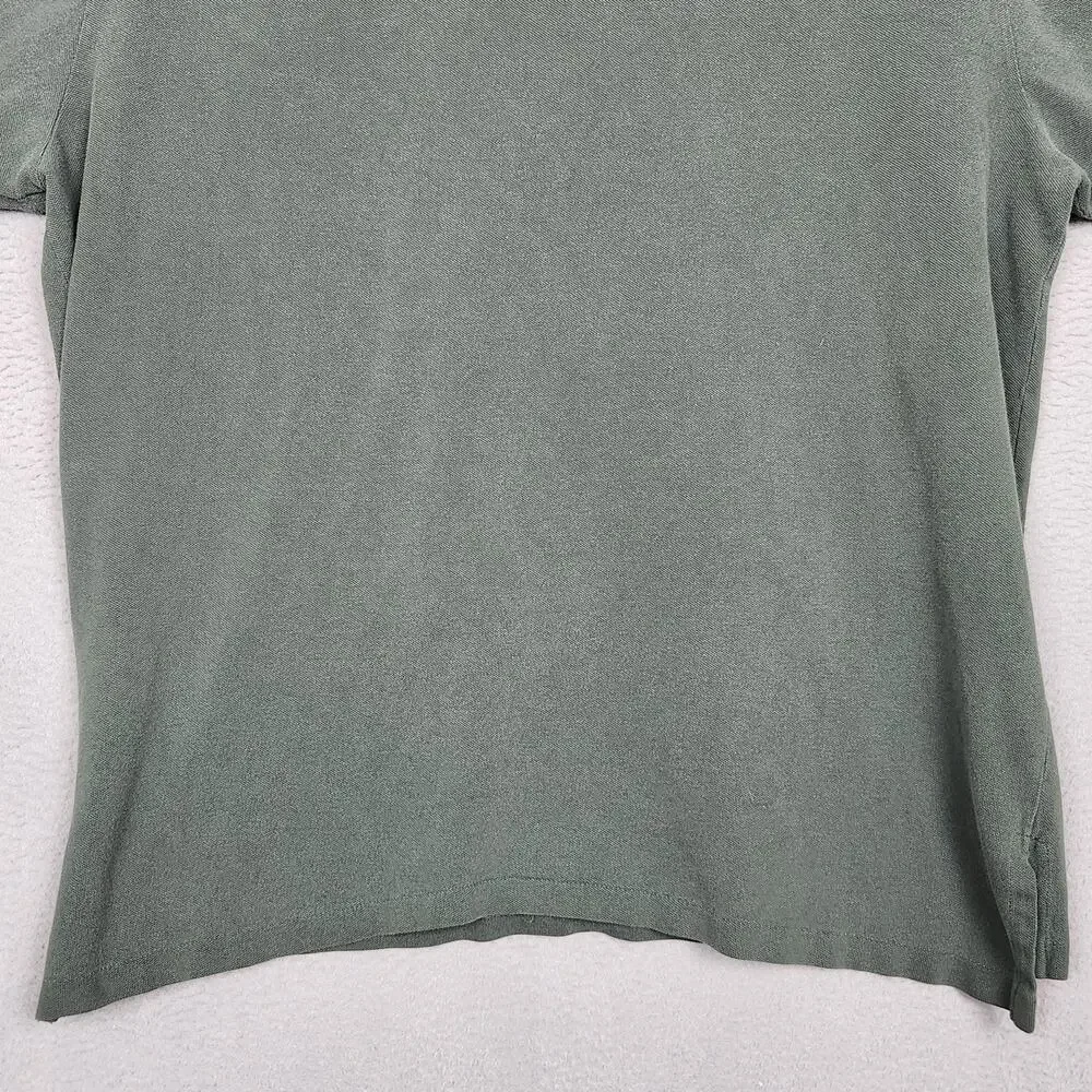 Polo Ralph Lauren Polo Shirt Mens 2XL Green Pique Knit Short Sleeve Red Pony